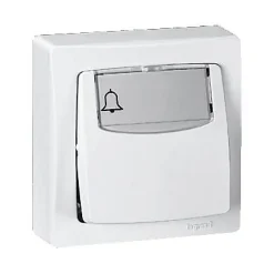 Poussoir porte étiquette ASL blanc-Legrand