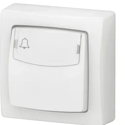 Poussoir simple avec porte étiquette complet blanc-Legrand Outlet