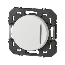 Poussoir simple avec voyant lumineux Dooxie blanc-Legrand Best