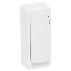 Poussoir étroit ASL blanc brillant-Legrand Clearance