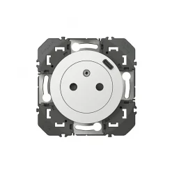 Prise 2 pôles + terre + Prise USB-C Dooxie blanc carrée-Legrand Sale