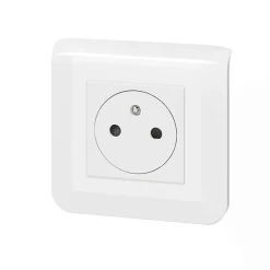 Prise 2 pôles + terre à vis Mosaïc blanc^Legrand Online