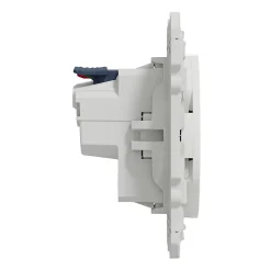 Prise 2 pôles + terre affleurante connexion rapide Odace blanc^Schneider Electric Clearance