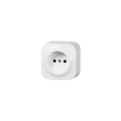 Prise 2 pôles Profil 3 plastique blanc-Arnould New