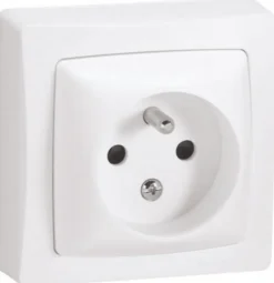 Prise 2 pôles+terre ASL blanc-Legrand Online