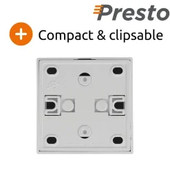Prise 16A 2P+T en saillie - blanc - Presto --Zenitech New