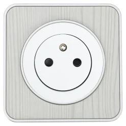 Prise avec terre affleurante Espen blanc à composer-Jacobsen Outlet