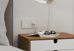 Prise avec terre affleurante Espen blanc à composer-Jacobsen Outlet