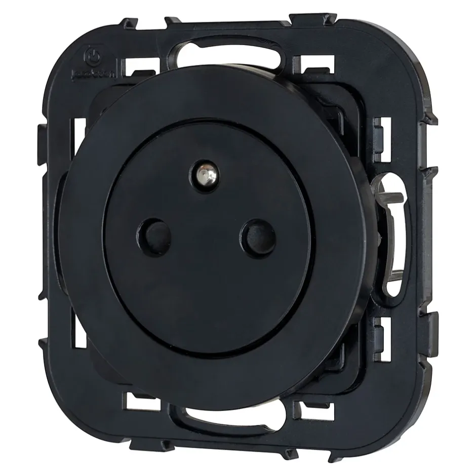 Prise avec terre affleurante Espen noir à composer^Jacobsen Clearance