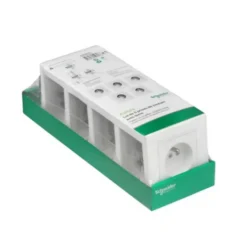 Prise avec terre complète Asfora blanc, lot de 5-Schneider Electric Discount