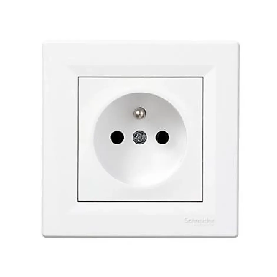 Prise avec terre complète Asfora blanc^Schneider Electric Sale