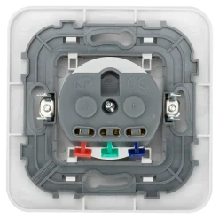 Prise avec terre Kennet blanc complet, lot de 5^Jacobsen Best