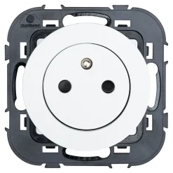 Prise avec terre Espen blanc à composer, lot de 5-Jacobsen