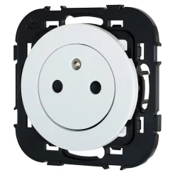 Prise avec terre Espen blanc à composer, lot de 5-Jacobsen