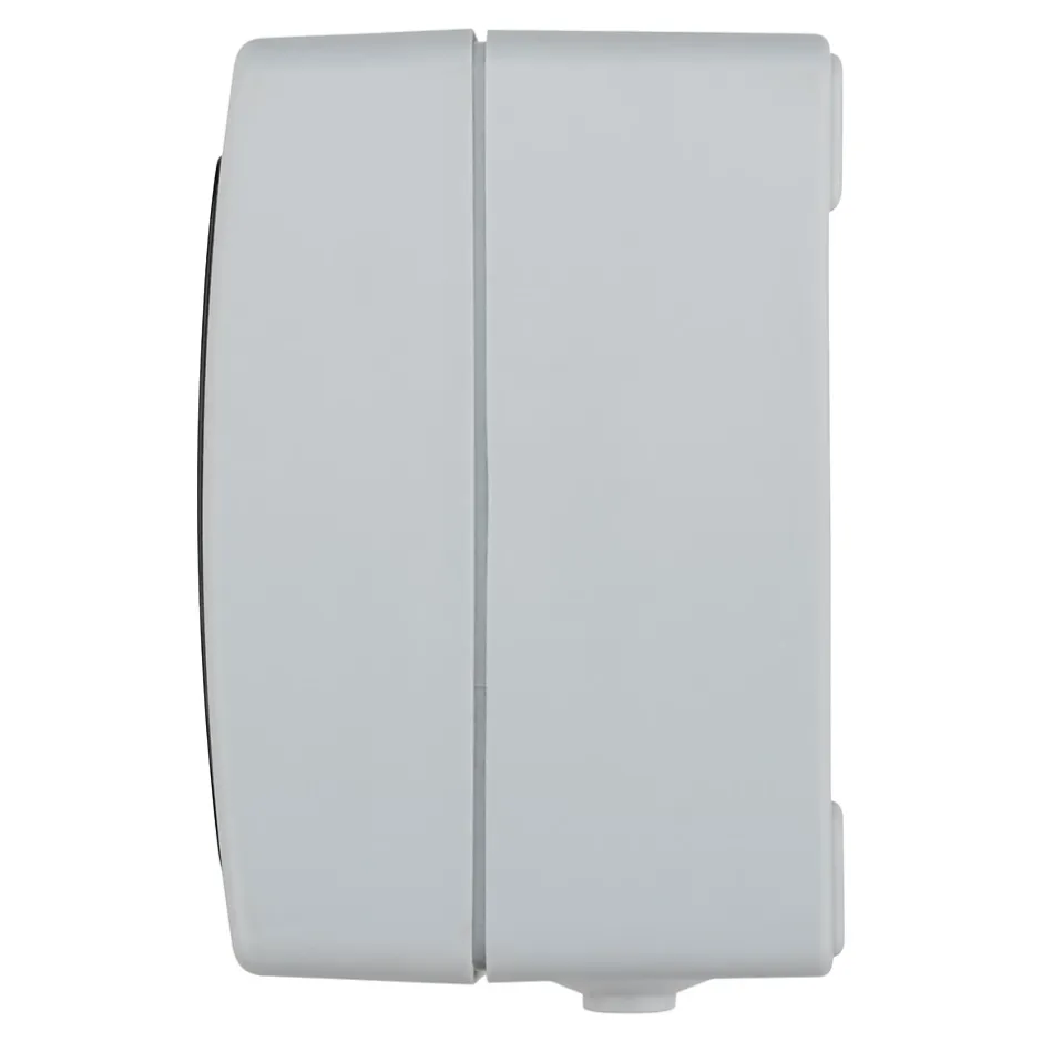 Prise avec terre étanche en saillie gris complet - H 8,5 cm / L 6,5 cm / P 5 cm^ Online