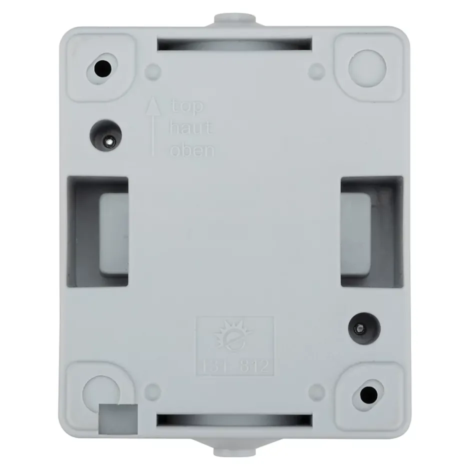 Prise avec terre étanche en saillie gris complet - H 8,5 cm / L 6,5 cm / P 5 cm^ Online