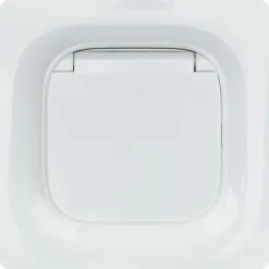 Prise avec terre étanche Kennet blanc complet^Jacobsen