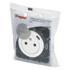 Prise Céliane + 1 prise USB-C bloc blanc-Legrand Hot