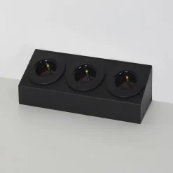 Prise cuisine BARRY - Bloc 3 prises Soft Touch noir-Cuisissimo Sale