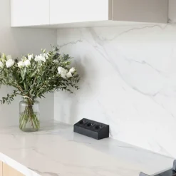 Prise cuisine BARRY - Bloc 3 prises Soft Touch noir-Cuisissimo Sale