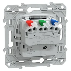 Prise de courant 2 pôles + terre affleurante 16A Ovalis anthracite^Schneider Electric Clearance