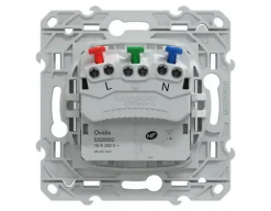 Prise de courant 2 pôles + terre affleurante 16A Ovalis blanc-Schneider Electric Hot