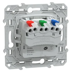 Prise de courant 2 pôles + terre affleurante 16A Ovalis blanc-Schneider Electric Hot