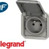 Prise de courant 16A 2P+T Plexo™ grise composable^Legrand Sale