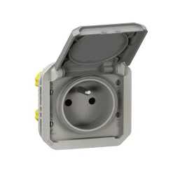 Prise de courant 16A 2P+T Plexo™ grise composable^Legrand Sale