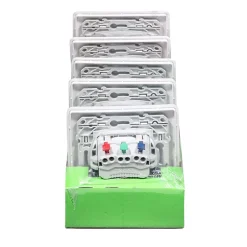 Prise de courant avec terre affleurante complète Ovalis blanc, lot de 5-Schneider Electric Best