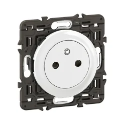 Prise de courant avec terre Céliane sans plaque blanc^Legrand New