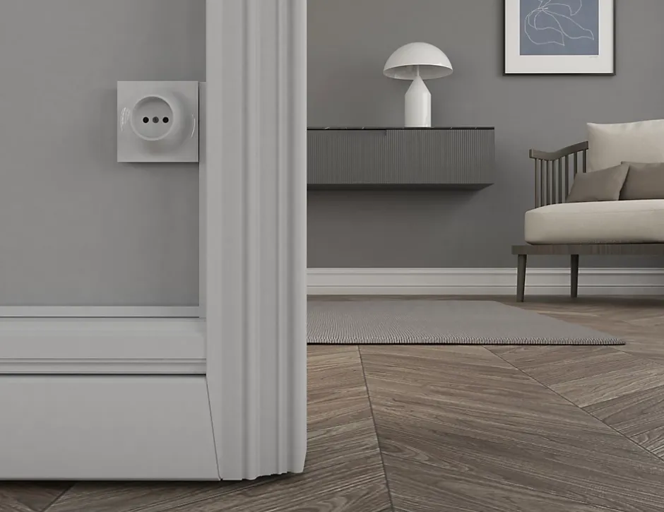 Prise de courant Neo Evo couleur blanc montage en saillie^Fontini Discount