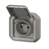 Prise de courant étanche à encastrer Plexo gris 16A, 250V - 070031L -^Legrand Outlet