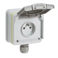 Prise de courant étanche + disjoncteur Green'up pour véhicule électrique-Legrand Best