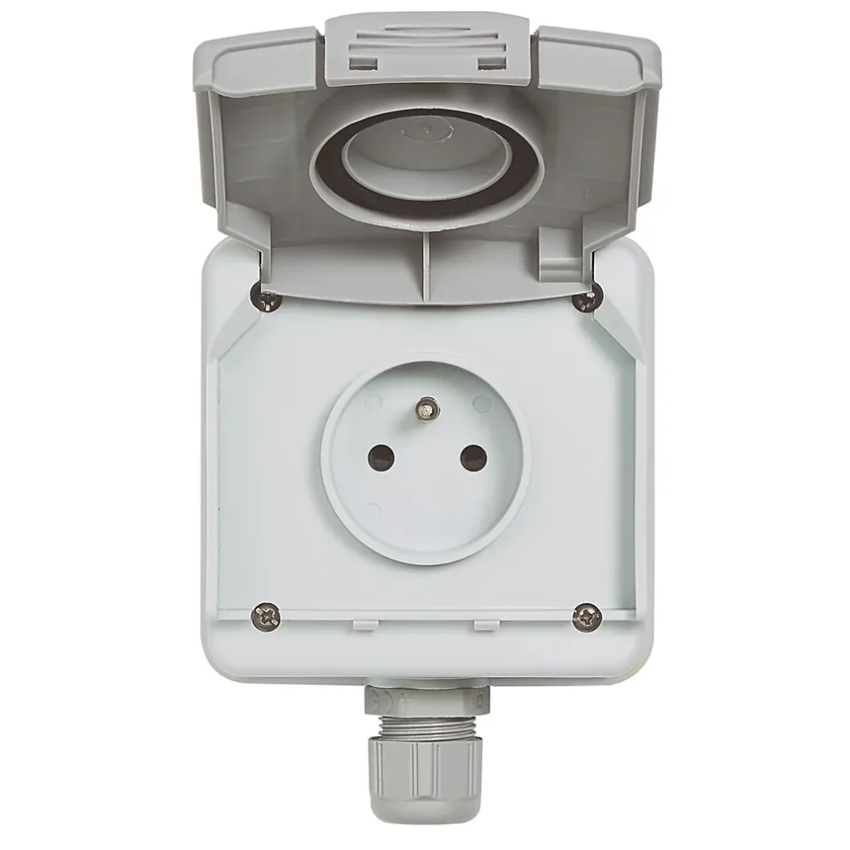 Prise de courant étanche + disjoncteur Green'up pour véhicule électrique-Legrand Best