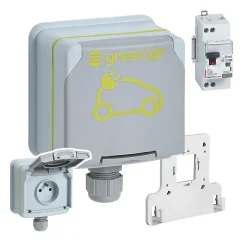 Prise de courant étanche + disjoncteur Green'up pour véhicule électrique-Legrand Best