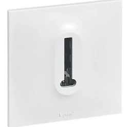 Prise de téléphone Neptune plastique blanc mat-Legrand New