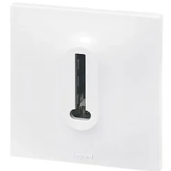 Prise de téléphone Neptune plastique blanc mat-Legrand New