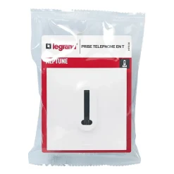 Prise de téléphone Neptune plastique blanc mat-Legrand New
