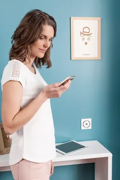 Prise double USB-A Dooxie blanc carrée^Legrand Discount