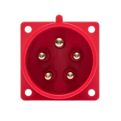 Prise Male Encastrable Tétrapolaire 32a 3p+n+t 380v - 5 Broches - étanche Ip44 --Ide New