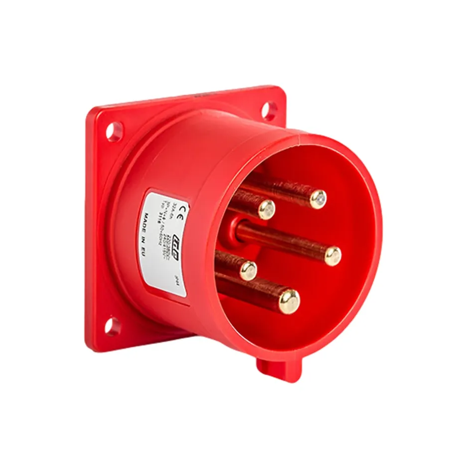 Prise Male Encastrable Tétrapolaire 32a 3p+n+t 380v - 5 Broches - étanche Ip44 --Ide New