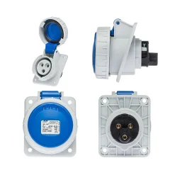 Prise Monophasé 16a 2p+t - Encastrable Sur Coffret - étanche Ip67 --Ide Discount