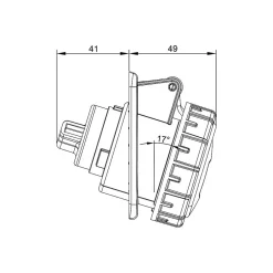 Prise Monophasé 16a 2p+t - Encastrable Sur Coffret - étanche Ip67 --Ide Discount