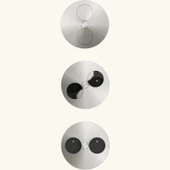 Prise plan de travail ALTON - Double prise à encastrer inox^Cuisissimo