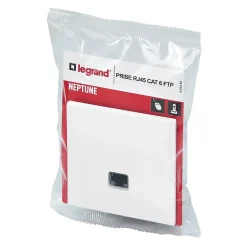 Prise RJ45 CAT6 Neptune Blanc mat^Legrand Hot