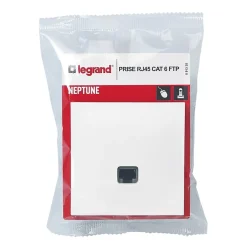 Prise RJ45 CAT6 Neptune Blanc mat^Legrand Hot