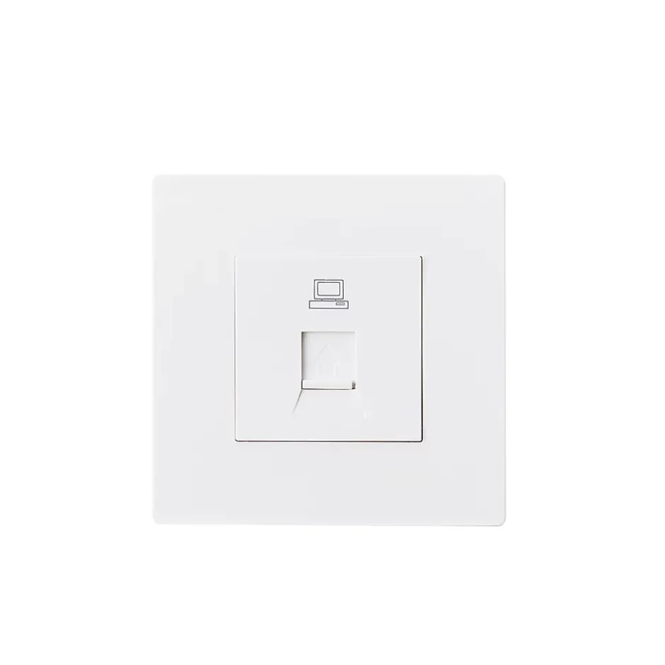 Prise RJ45 encastrable blanc complet- Hot