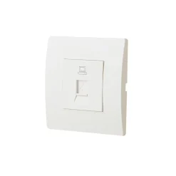 Prise RJ45 encastrable blanc complet- Hot