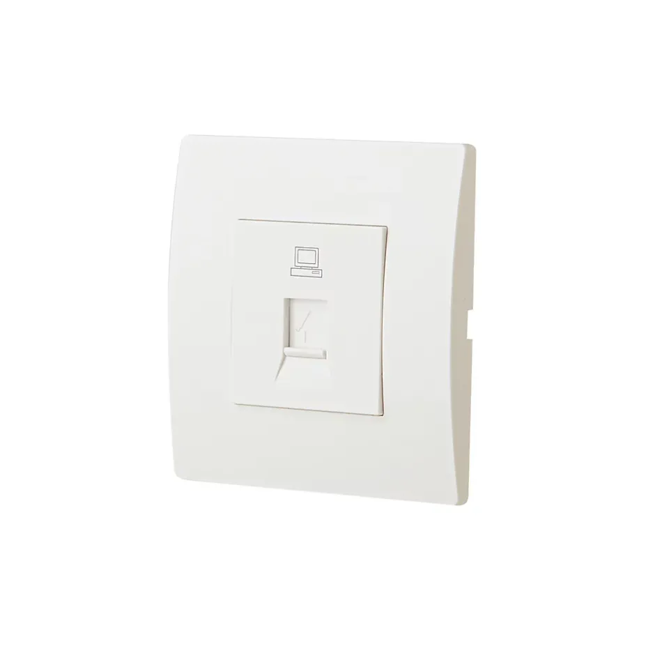 Prise RJ45 encastrable blanc complet- Hot